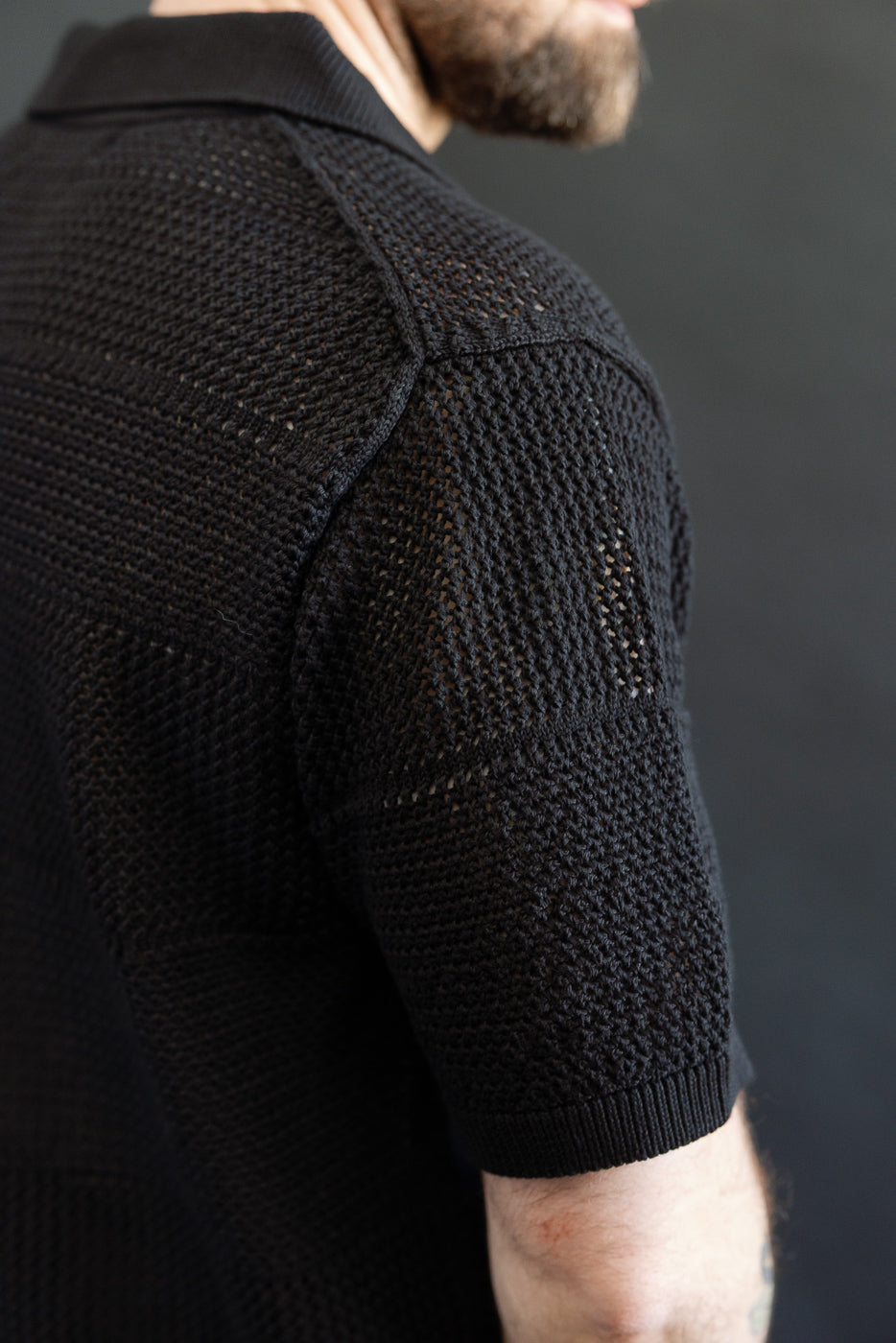 Close-up of male model 5'9