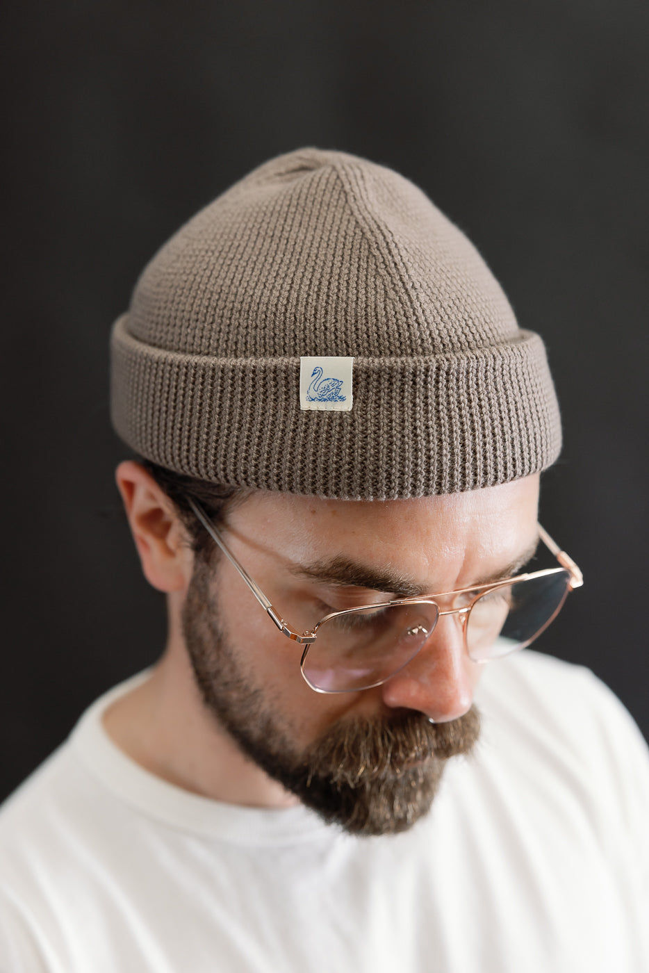 MWBN05.06 - Ribbed Structure Watch Cap Merino Wool - Grain