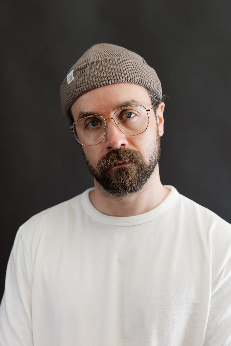 MWBN05.06 - Ribbed Structure Watch Cap Merino Wool - Grain