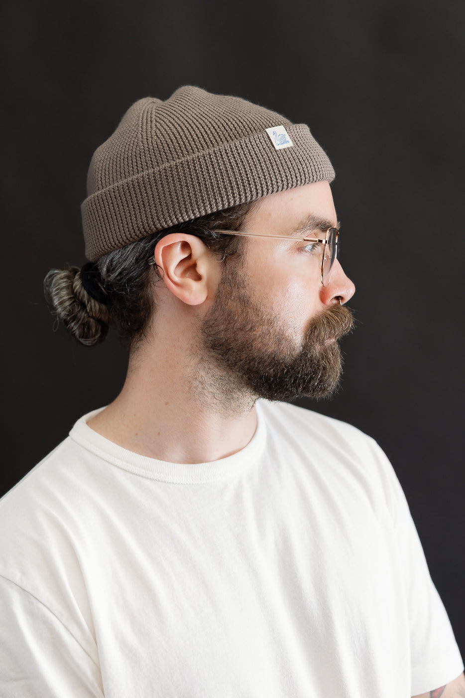 MWBN05.06 - Ribbed Structure Watch Cap Merino Wool - Grain