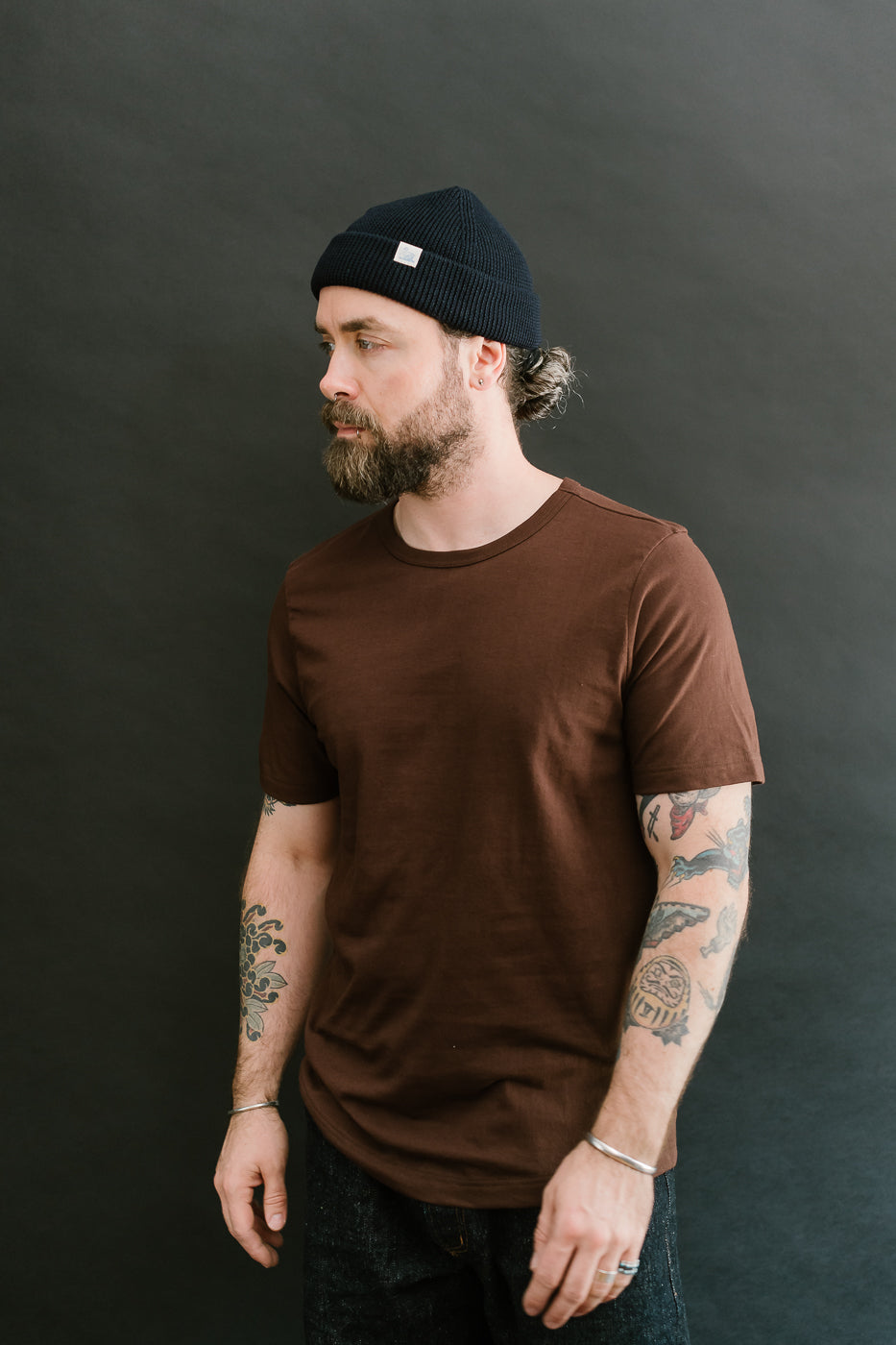 MWBN05.51 - Ribbed Structure Watch Cap Merino Wool - Dark Navy