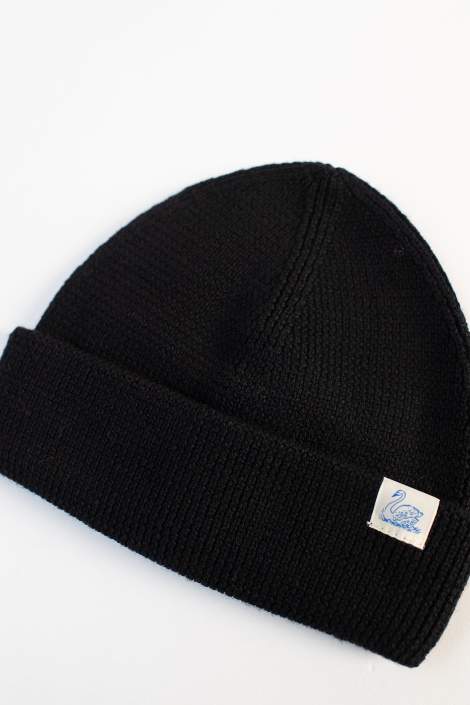 MWBN05.99 - Ribbed Structure Watch Cap Merino Wool  - Deep Black