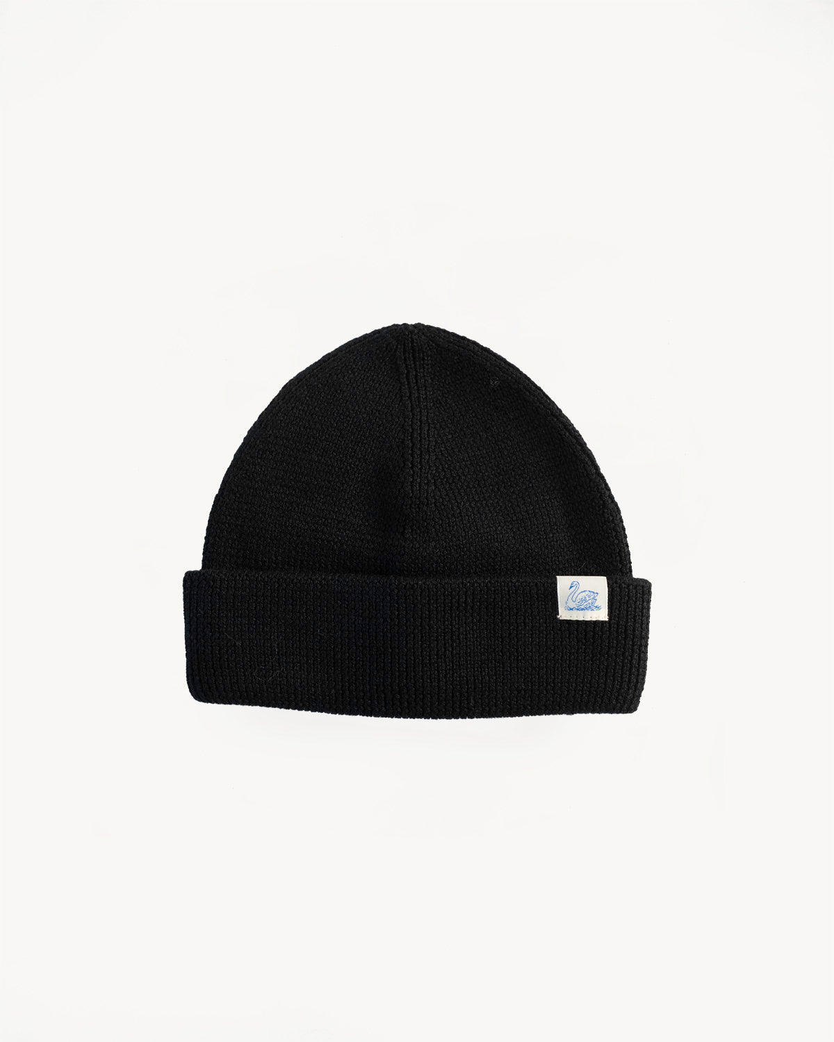 MWBN05.99 - Ribbed Structure Watch Cap Merino Wool  - Deep Black