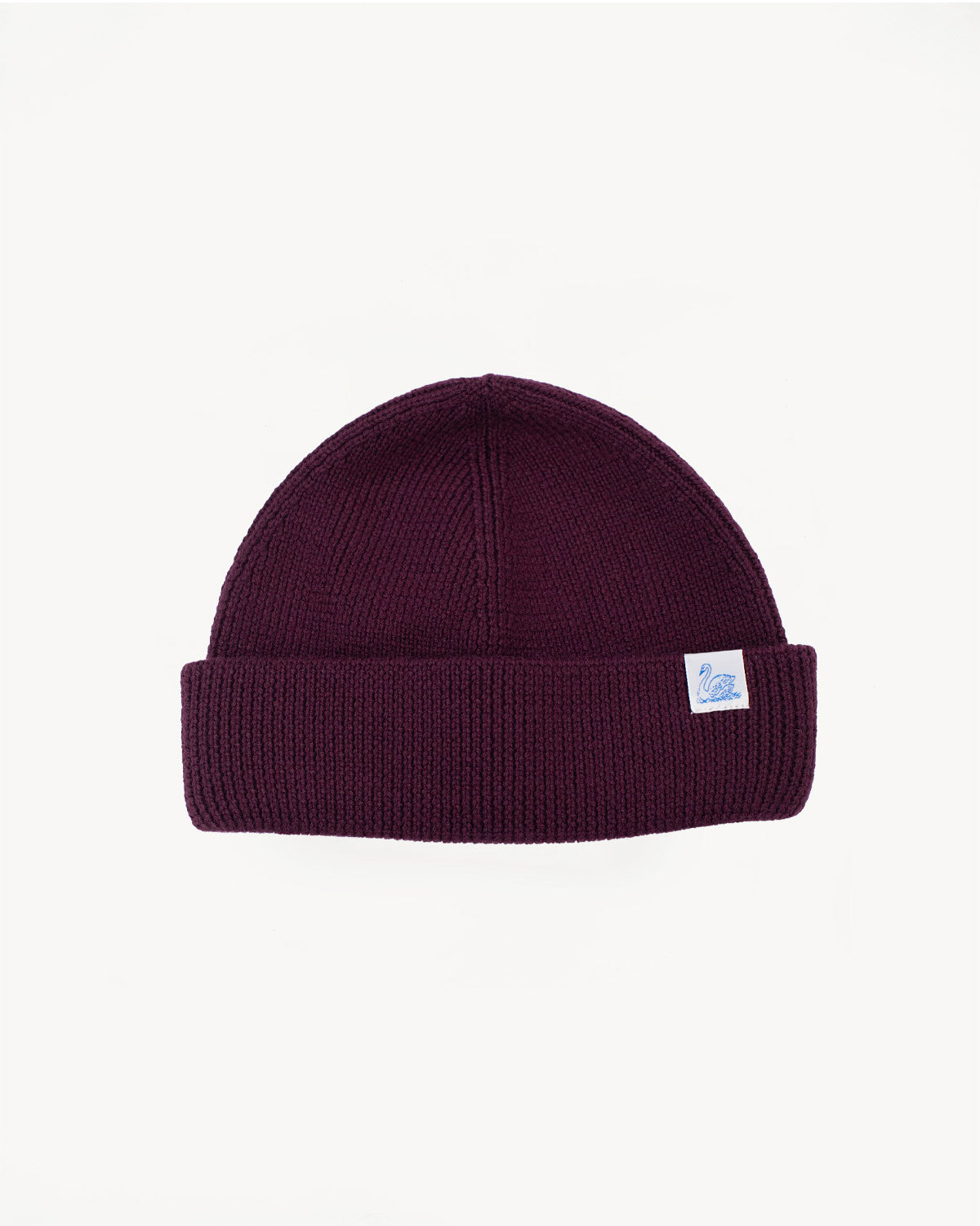 MWBN05.506 - Ribbed Structure Watch Cap Merino Wool  - Burgundy