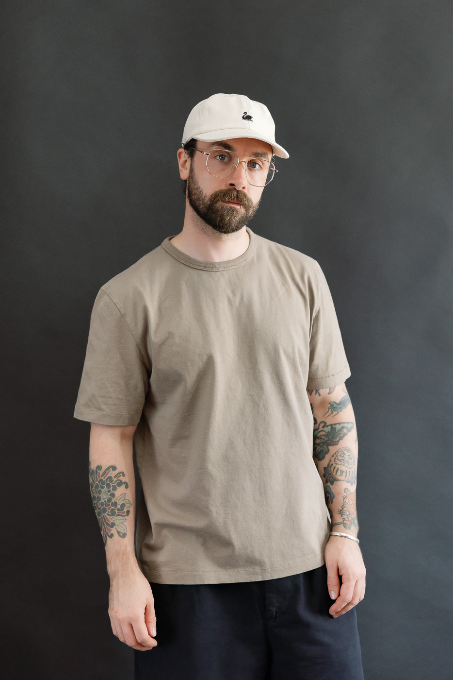 TEE02.061 - 6oz Classic Cotton Jersey T-Shirt Classic Fit - Faded Grain