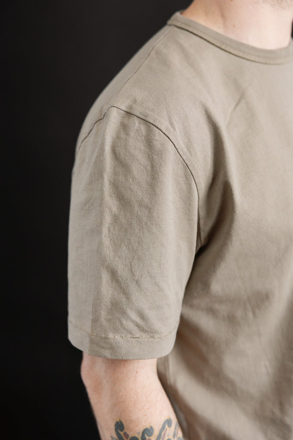 TEE02.061 - 6oz Classic Cotton Jersey T-Shirt Classic Fit - Faded Grain