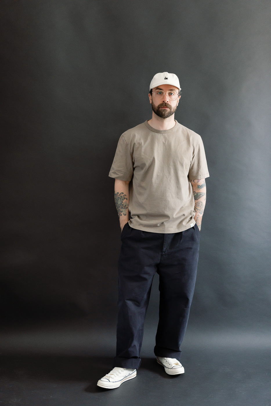 TEE02.061 - 6oz Classic Cotton Jersey T-Shirt Classic Fit - Faded Grain