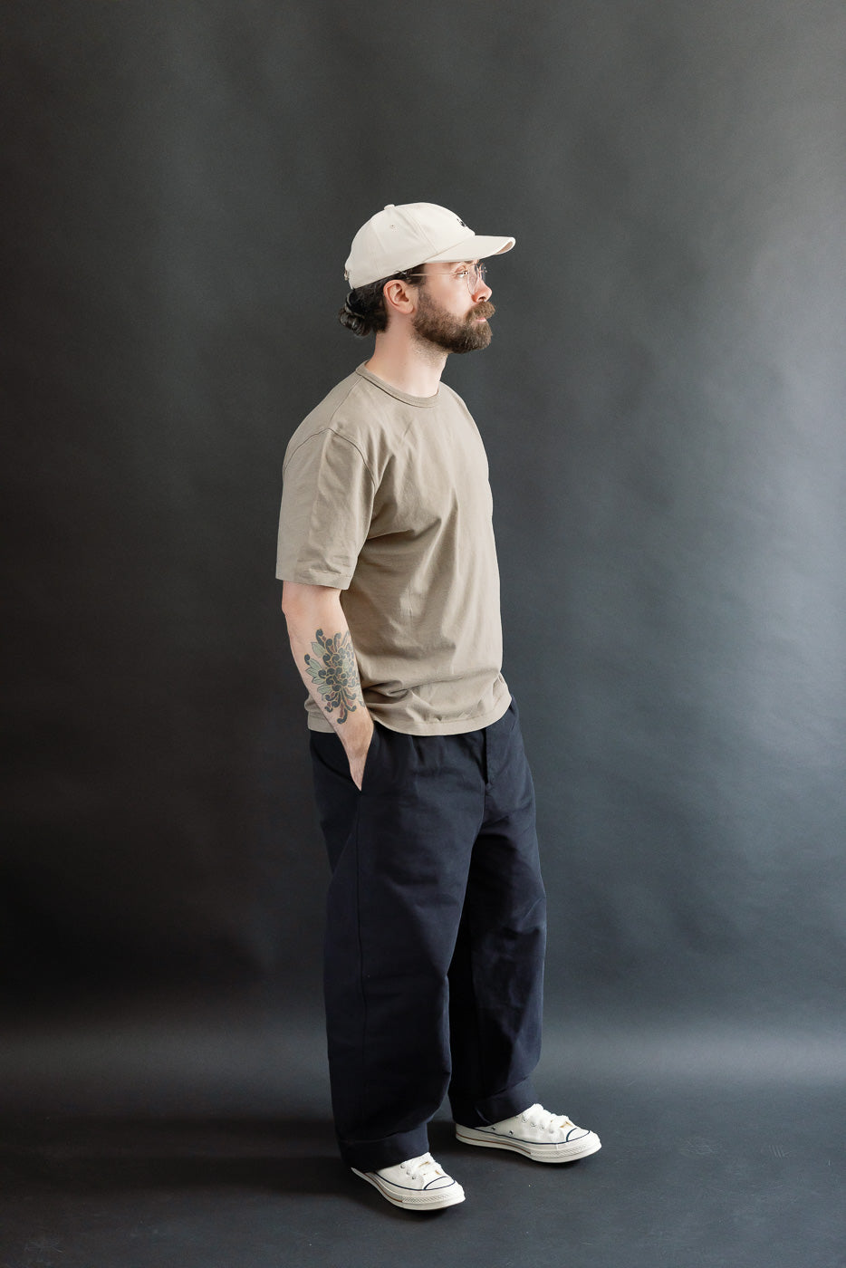 TEE02.061 - 6oz Classic Cotton Jersey T-Shirt Classic Fit - Faded Grain