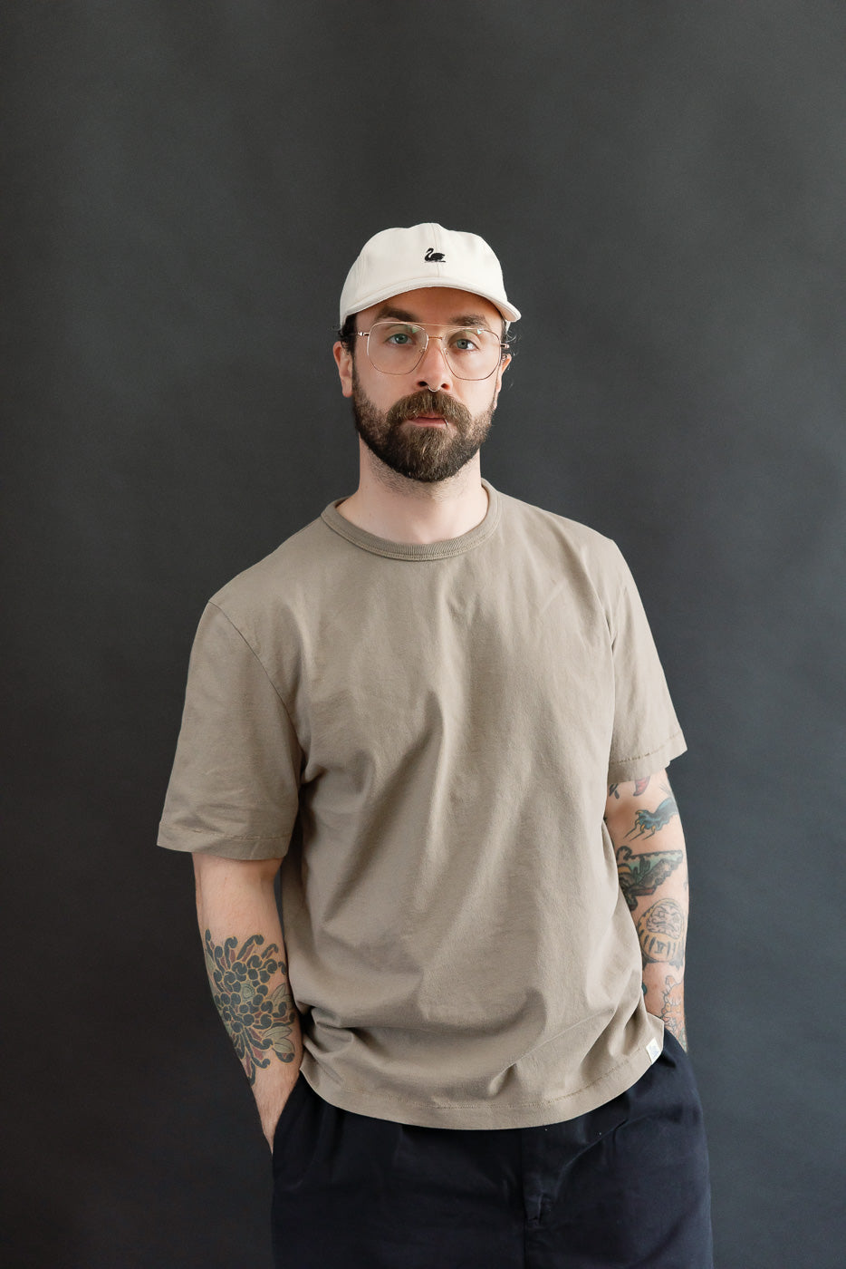 TEE02.061 - 6oz Classic Cotton Jersey T-Shirt Classic Fit - Faded Grain