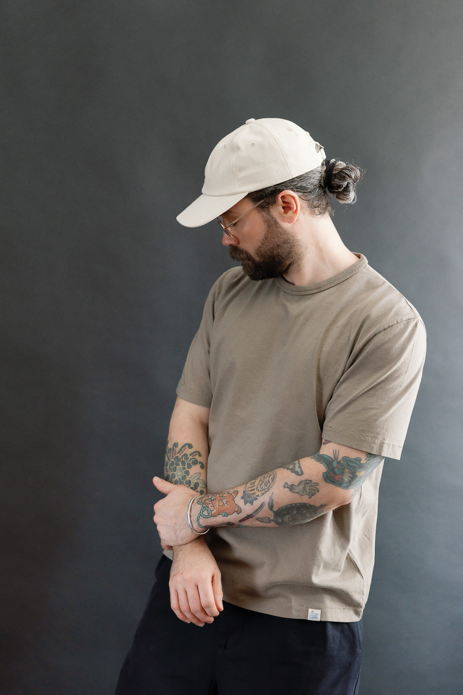 TEE02.061 - 6oz Classic Cotton Jersey T-Shirt Classic Fit - Faded Grain