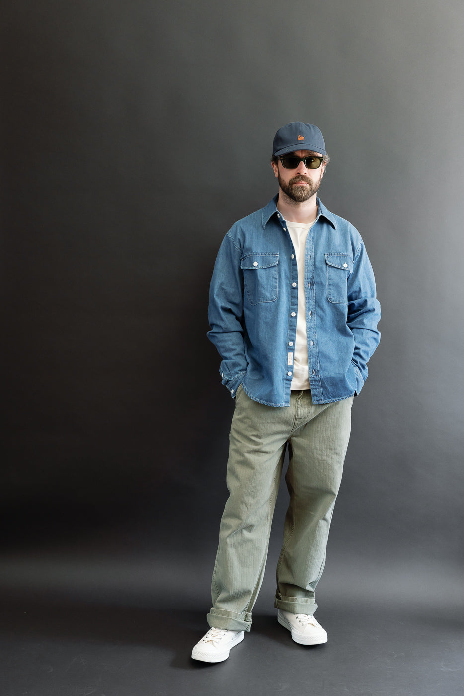 Full body front view of a 5'9