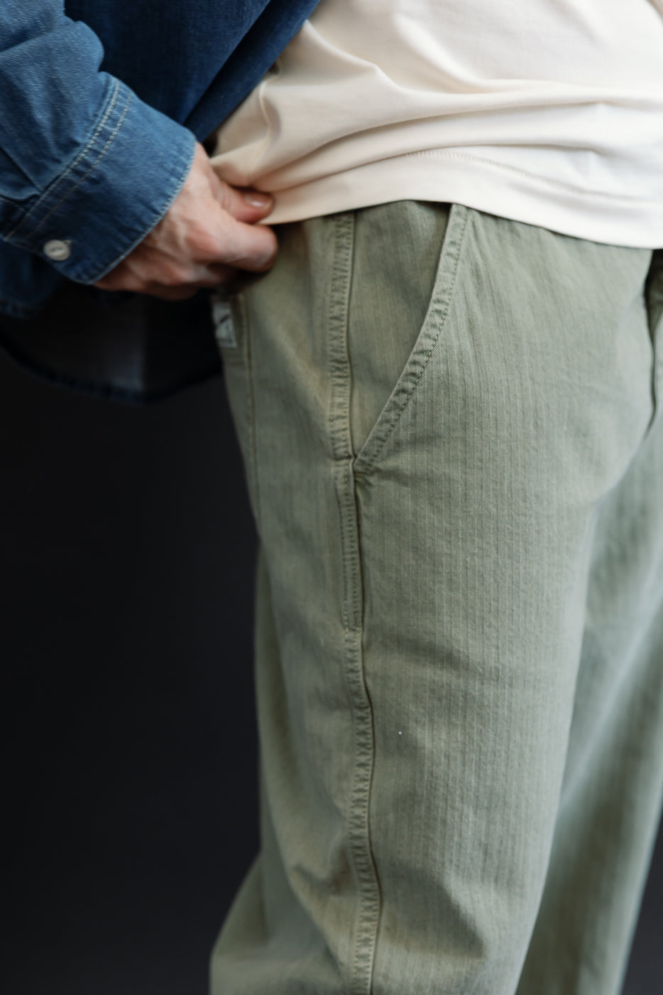 Close-up of male model (5'9