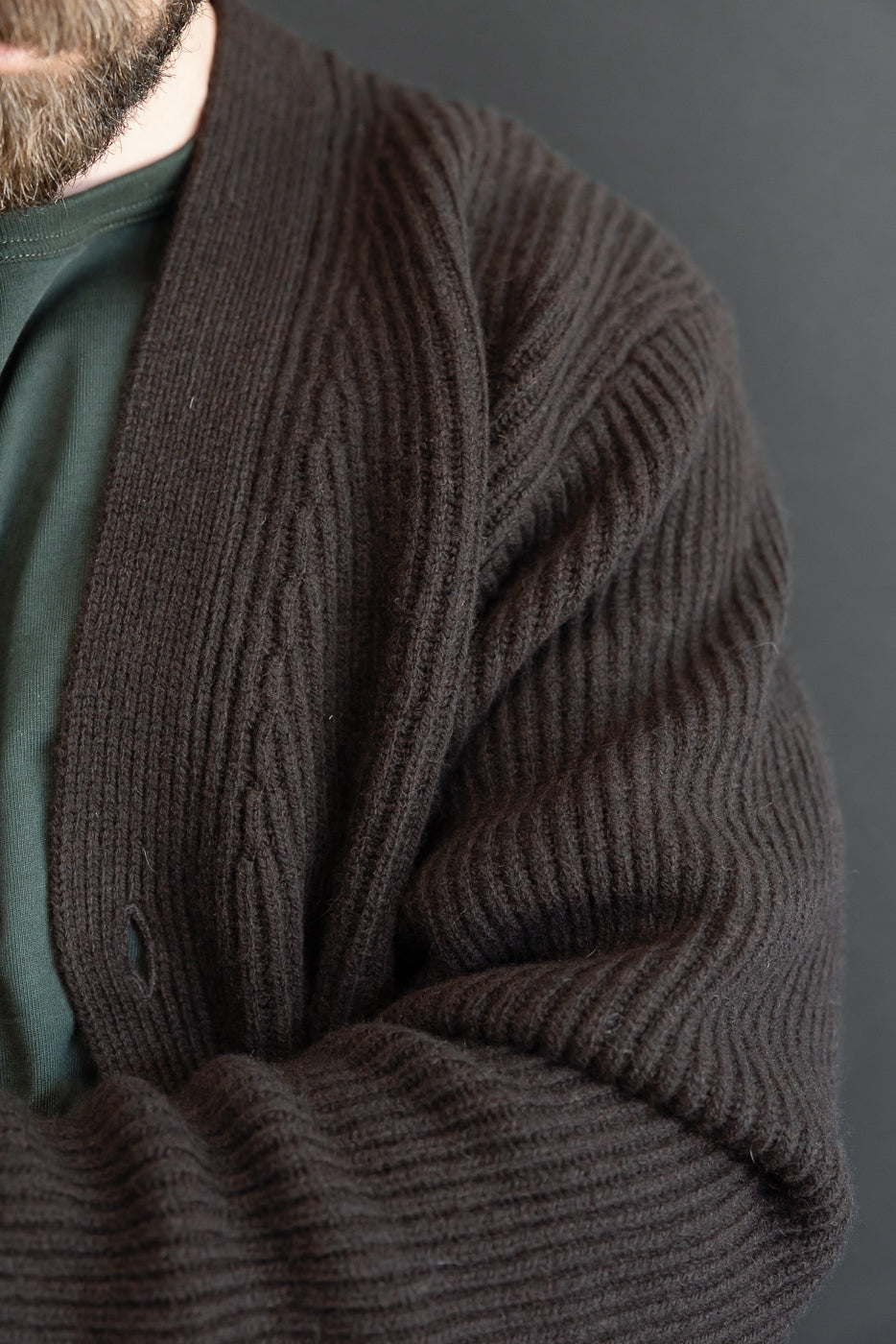 Close-up of a male model (5'9
