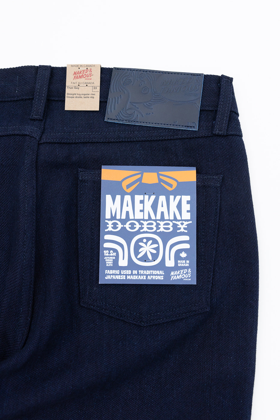 12.2oz - Maekake Dobby Indigo Jeans - True Guy | Dant