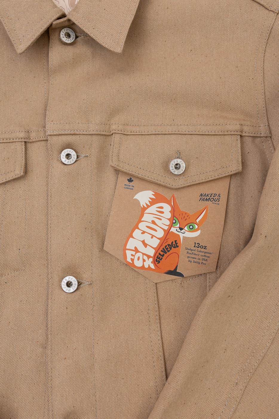 13oz - Brown Fox Selvedge - Denim Jacket