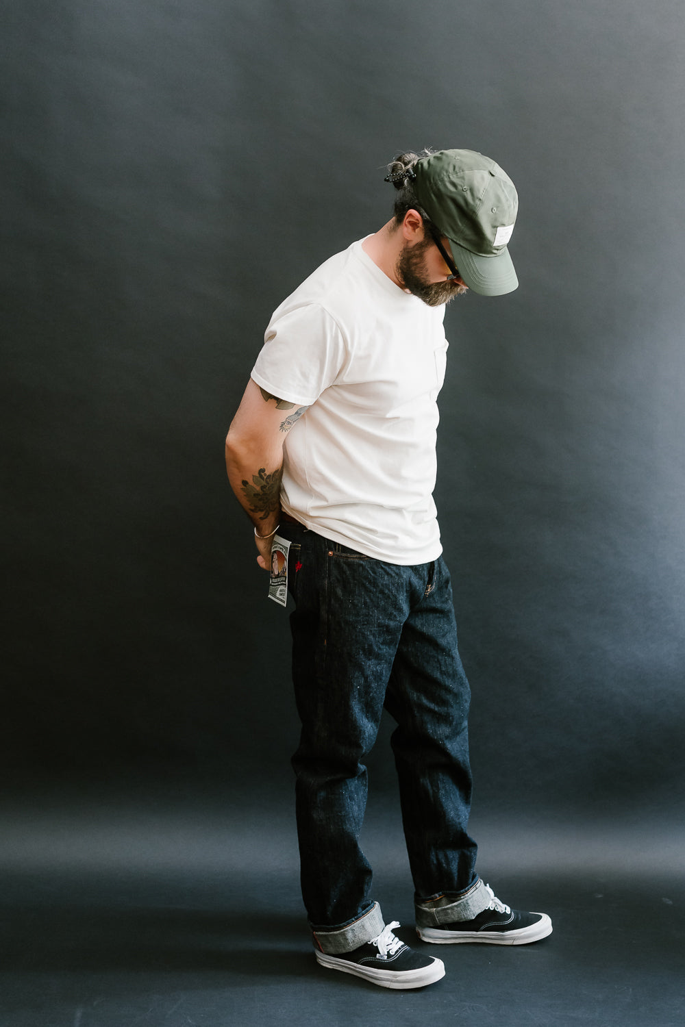 16oz - MIJ12 Aomidori Greencast Selvedge - Weird Guy | Dant