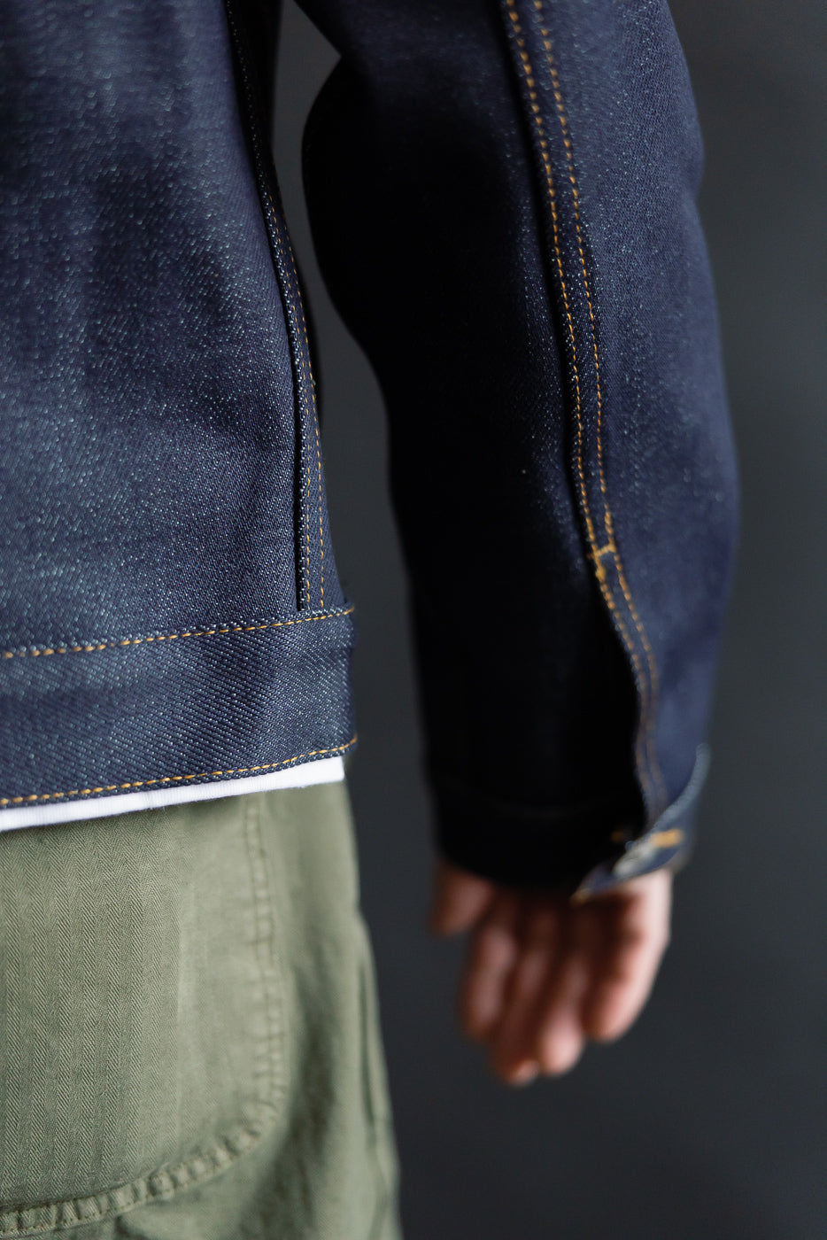 Close-up of male model 5'9