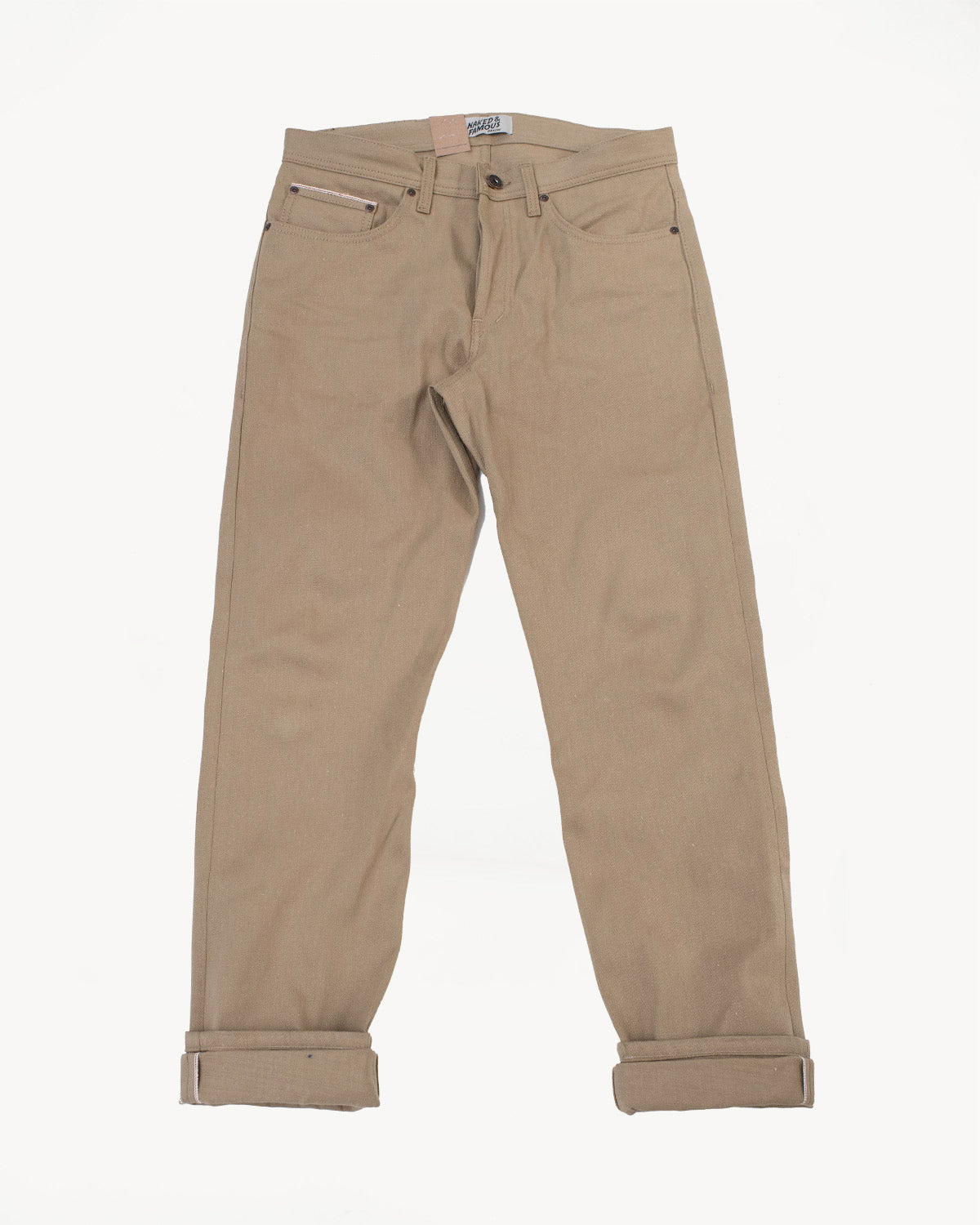 13oz - Camel Slub Selvedge - Weird Guy