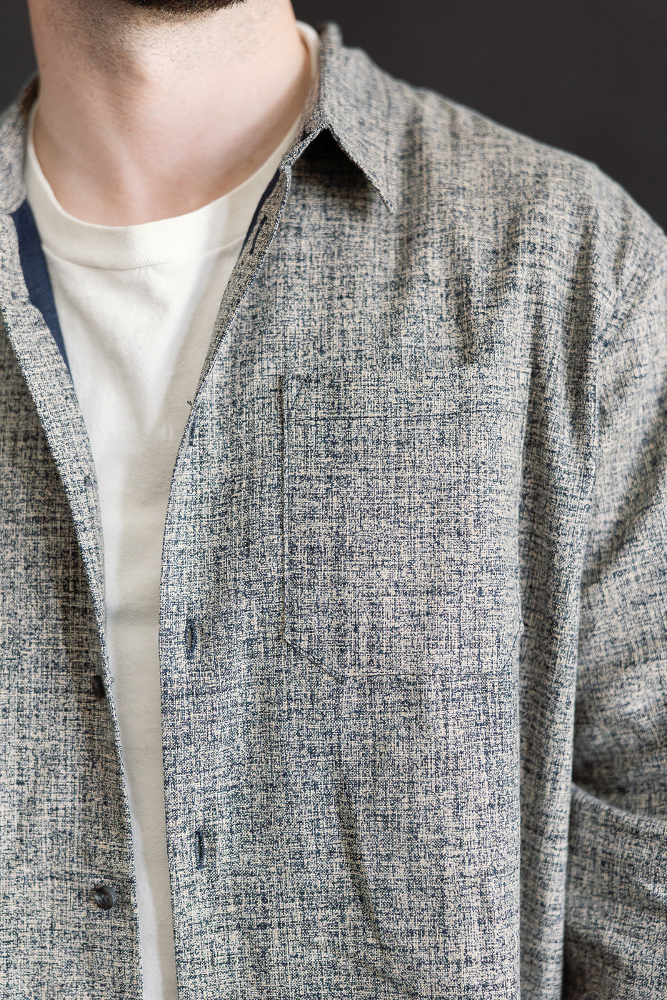 True Shirt - Kimono Scramble - Indigo