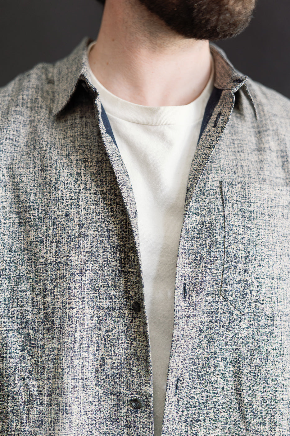 True Shirt - Kimono Scramble - Indigo