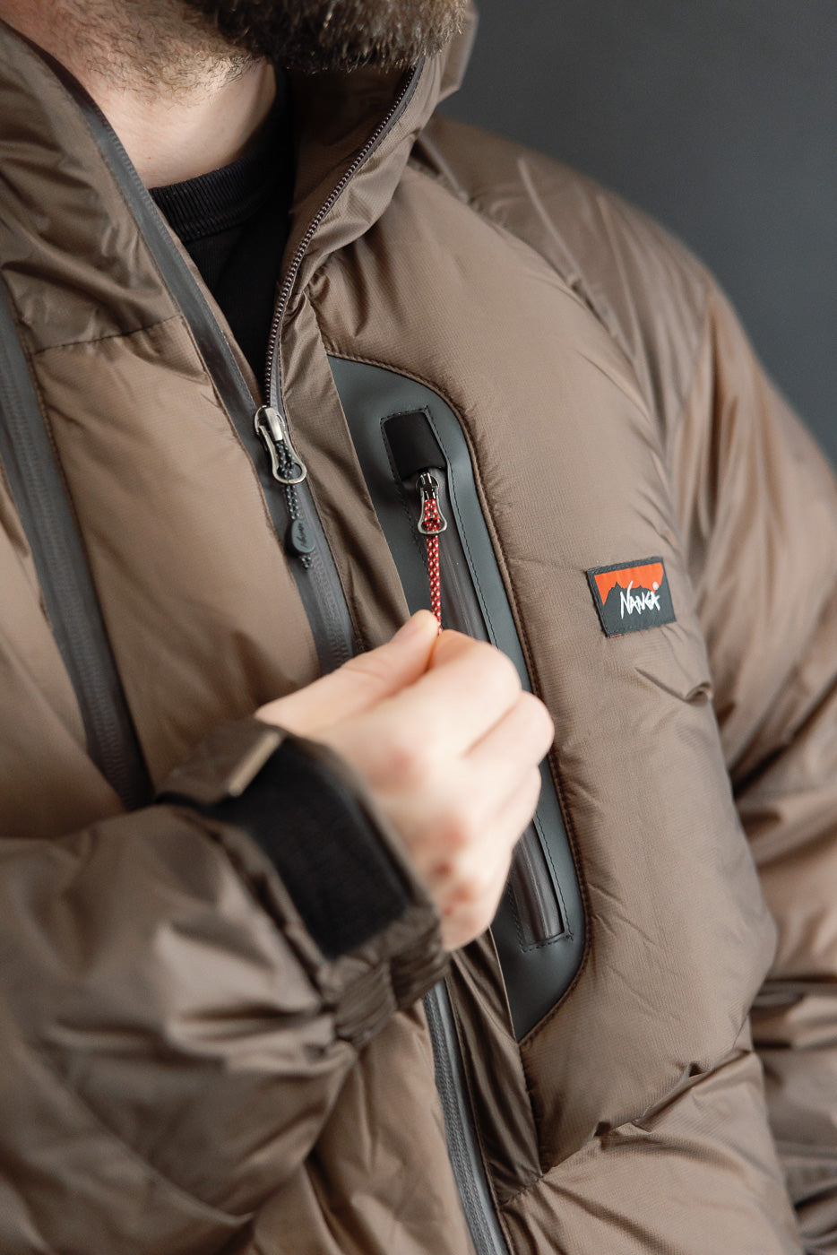 Aurora Light Down Jacket Mikami - Brown