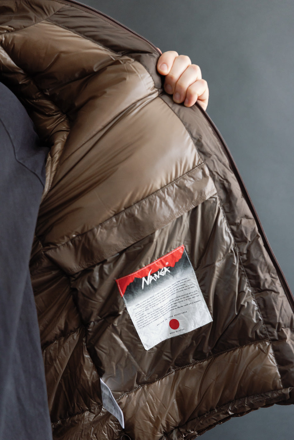 Aurora Light Down Jacket Mikami - Brown