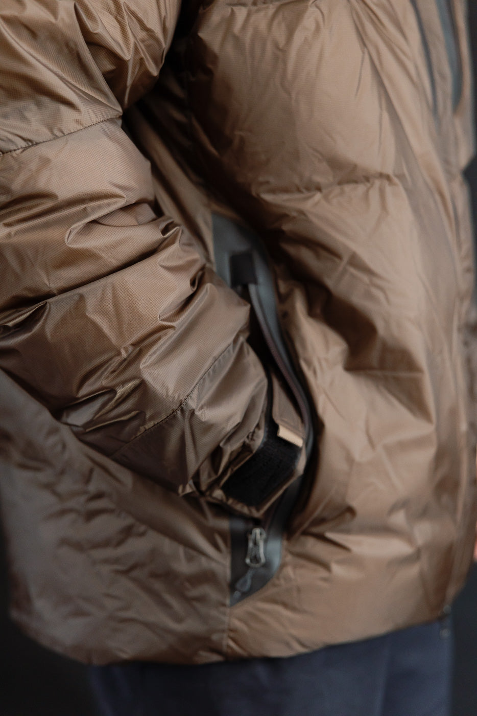 Aurora Light Down Jacket Mikami - Brown