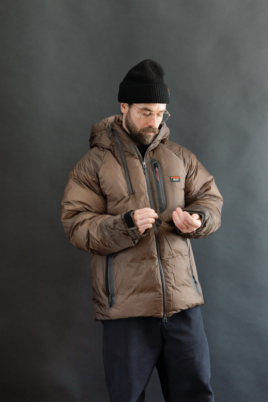 Aurora Light Down Jacket Mikami - Brown