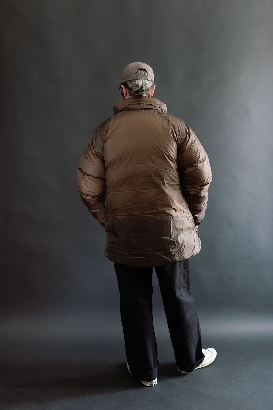 Aurora Light Down Stand Collar Jacket Mikami - Brown | Dant