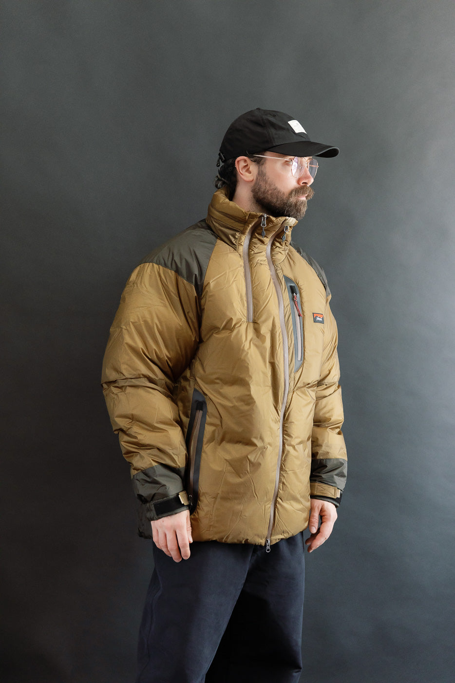 Aurora Light Down Stand Collar Jacket Mikami - Coyote
