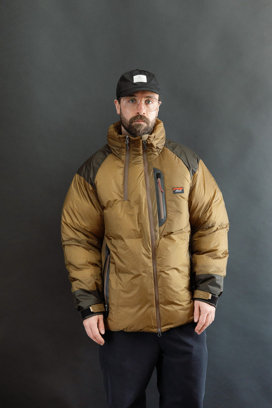 Aurora Light Down Stand Collar Jacket Mikami - Coyote