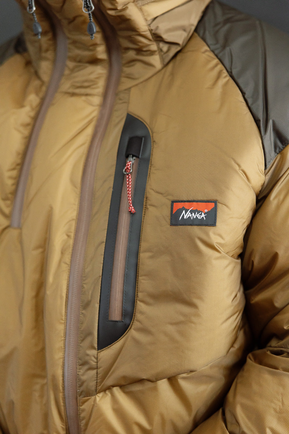 Aurora Light Down Stand Collar Jacket Mikami - Coyote