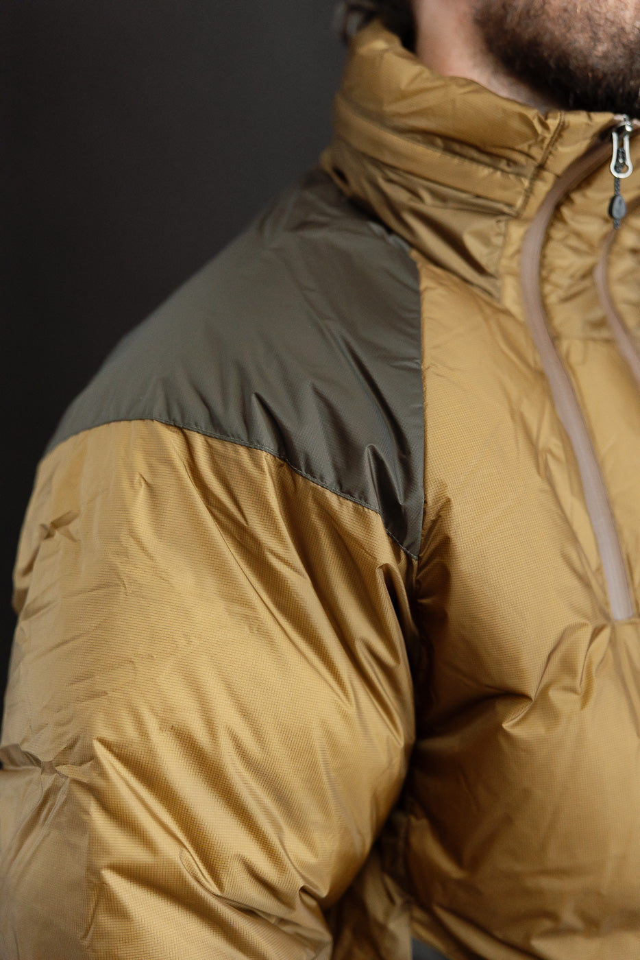 Aurora Light Down Stand Collar Jacket Mikami - Coyote