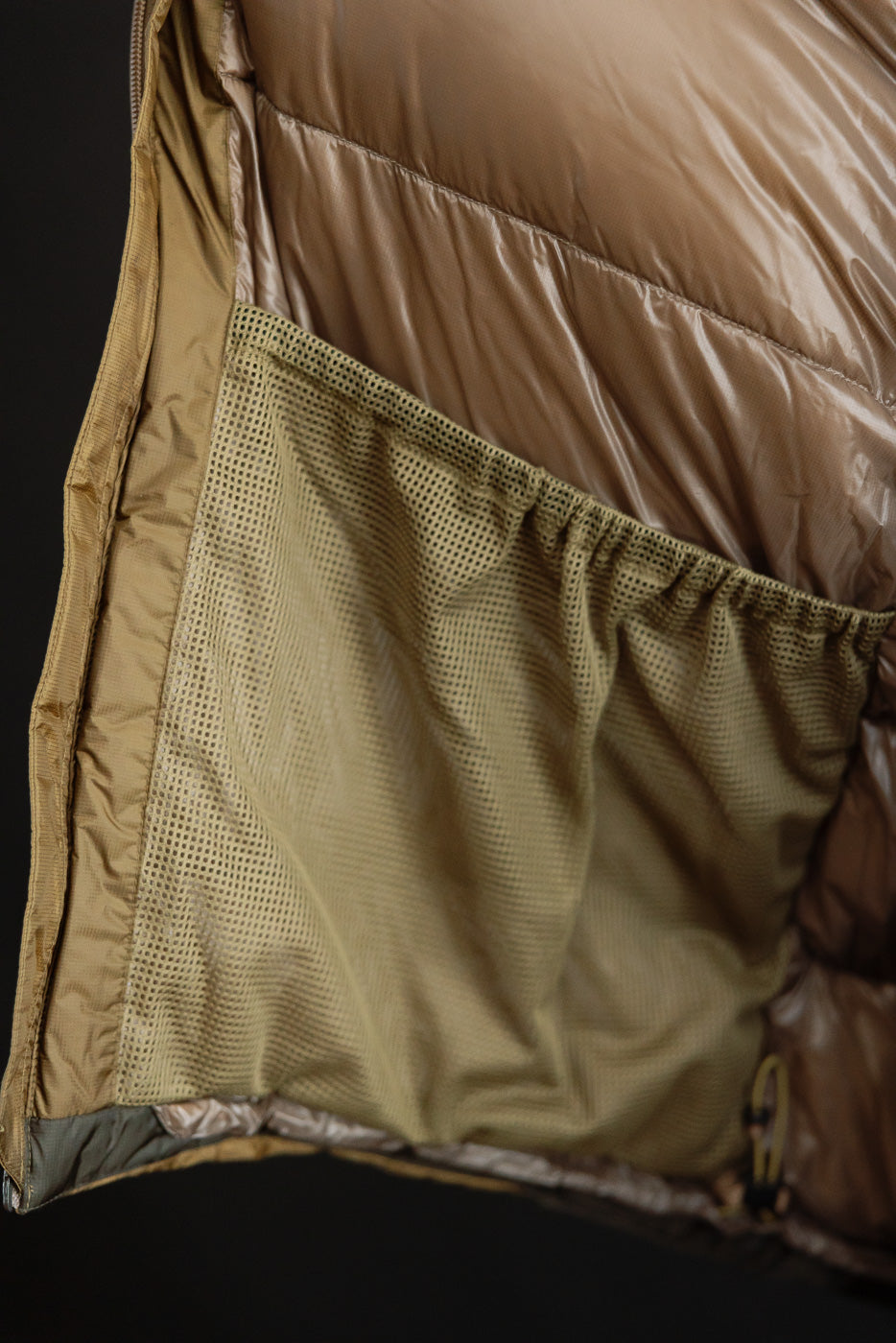 Aurora Light Down Stand Collar Jacket Mikami - Coyote