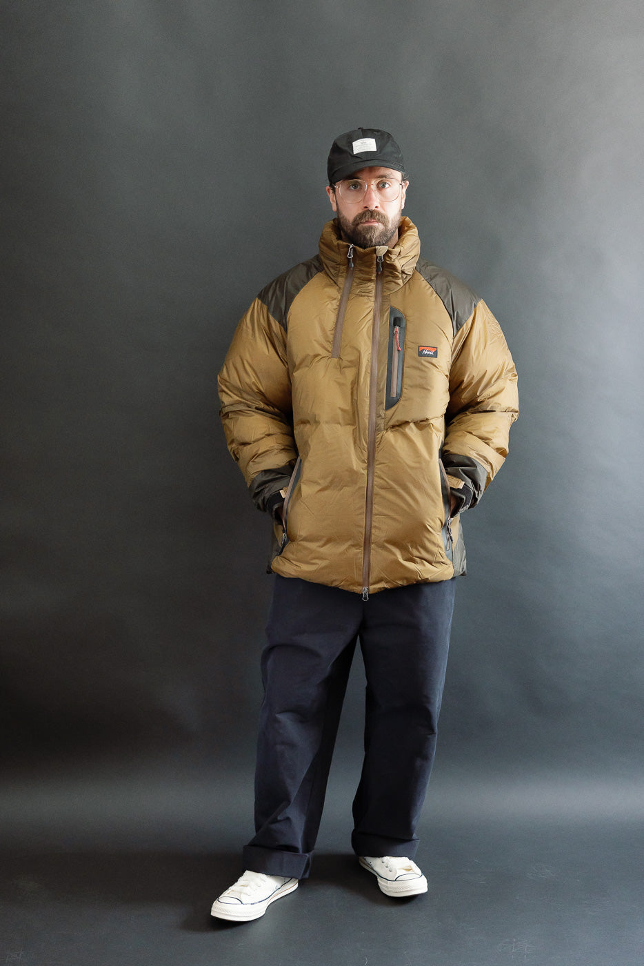 Aurora Light Down Stand Collar Jacket Mikami - Coyote