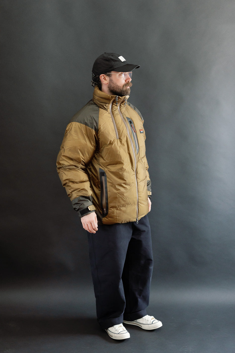 Aurora Light Down Stand Collar Jacket Mikami - Coyote