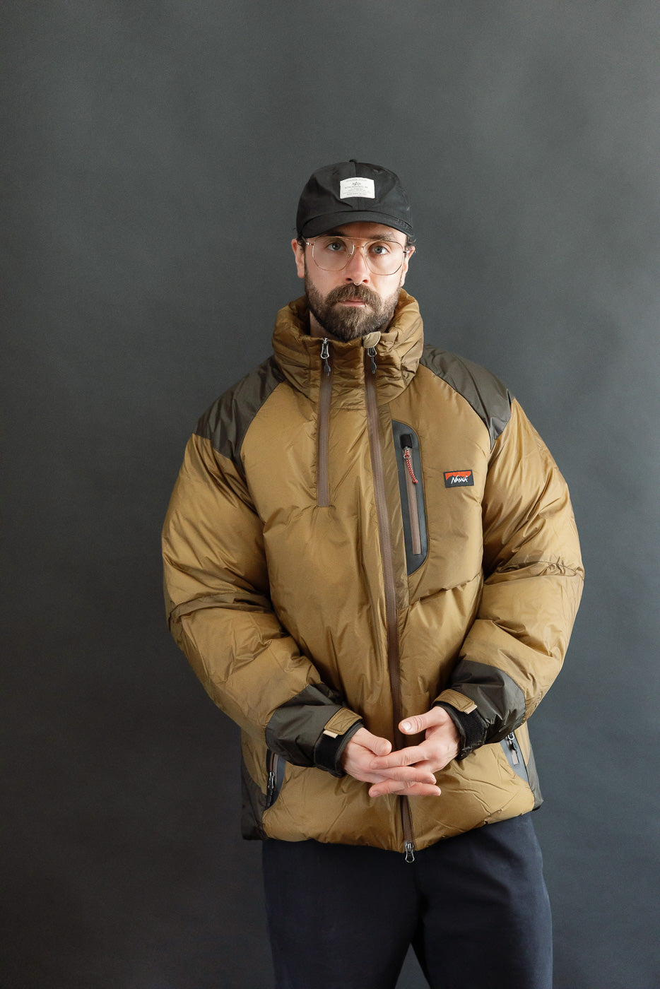 Aurora Light Down Stand Collar Jacket Mikami - Coyote