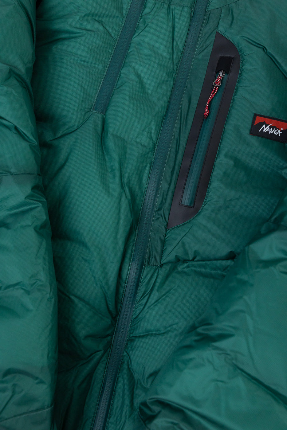 Aurora Light Down Stand Collar Jacket Mikami - Green