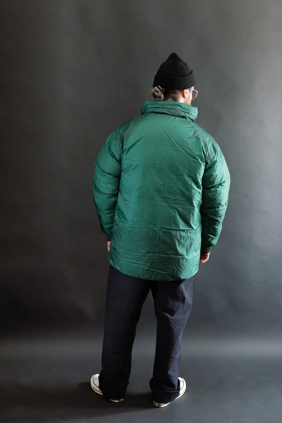 Aurora Light Down Stand Collar Jacket Mikami - Green