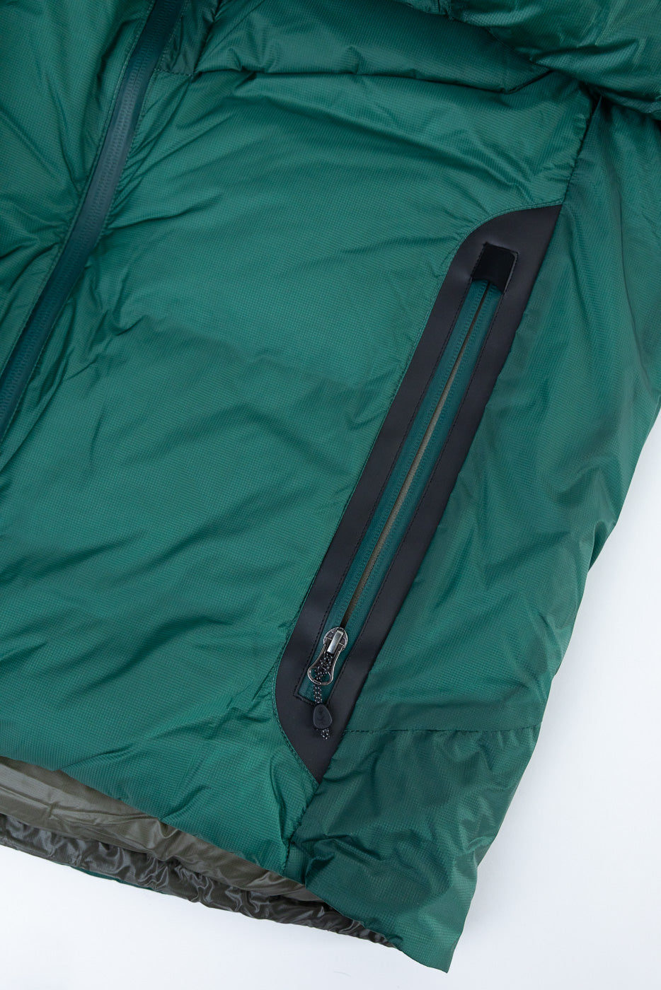 Aurora Light Down Stand Collar Jacket Mikami - Green