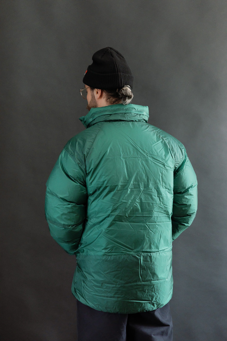 Aurora Light Down Stand Collar Jacket Mikami - Green