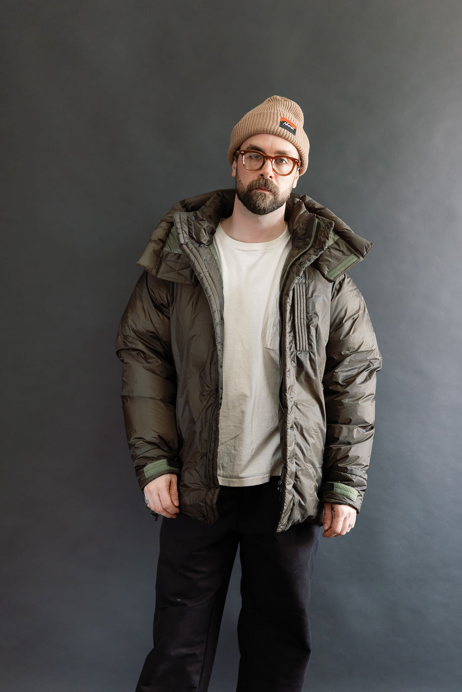 Aurora Light Down Utility Jacket - Khaki | Dant