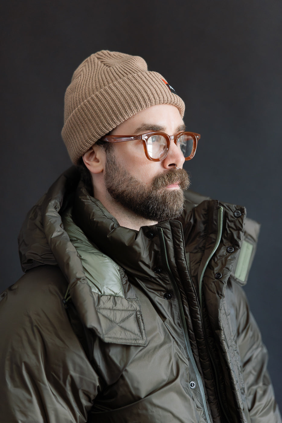 Aurora Light Down Utility Jacket - Khaki