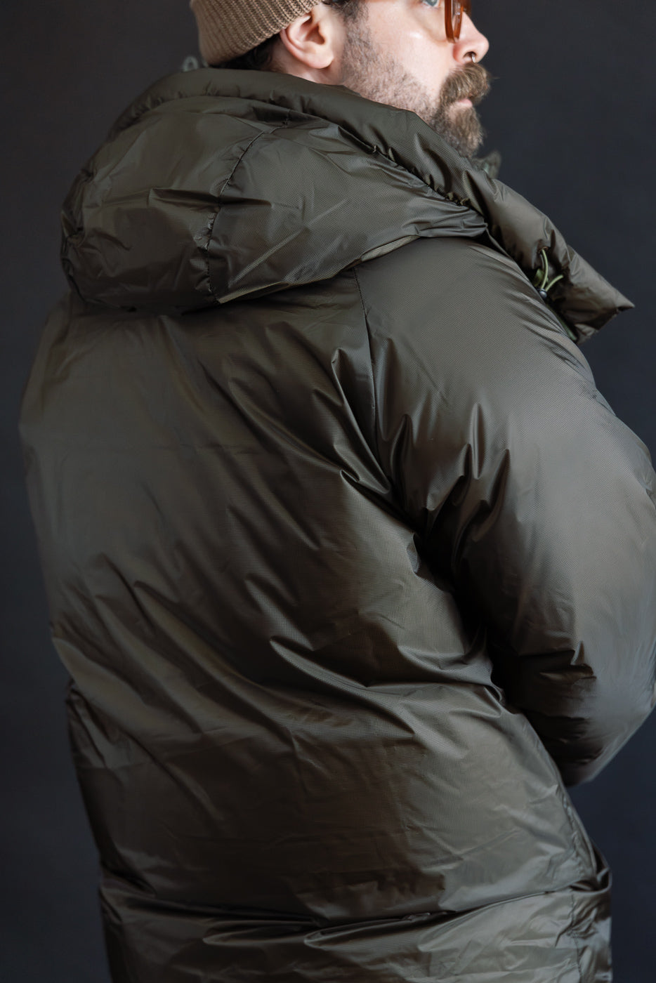 Aurora Light Down Utility Jacket - Khaki