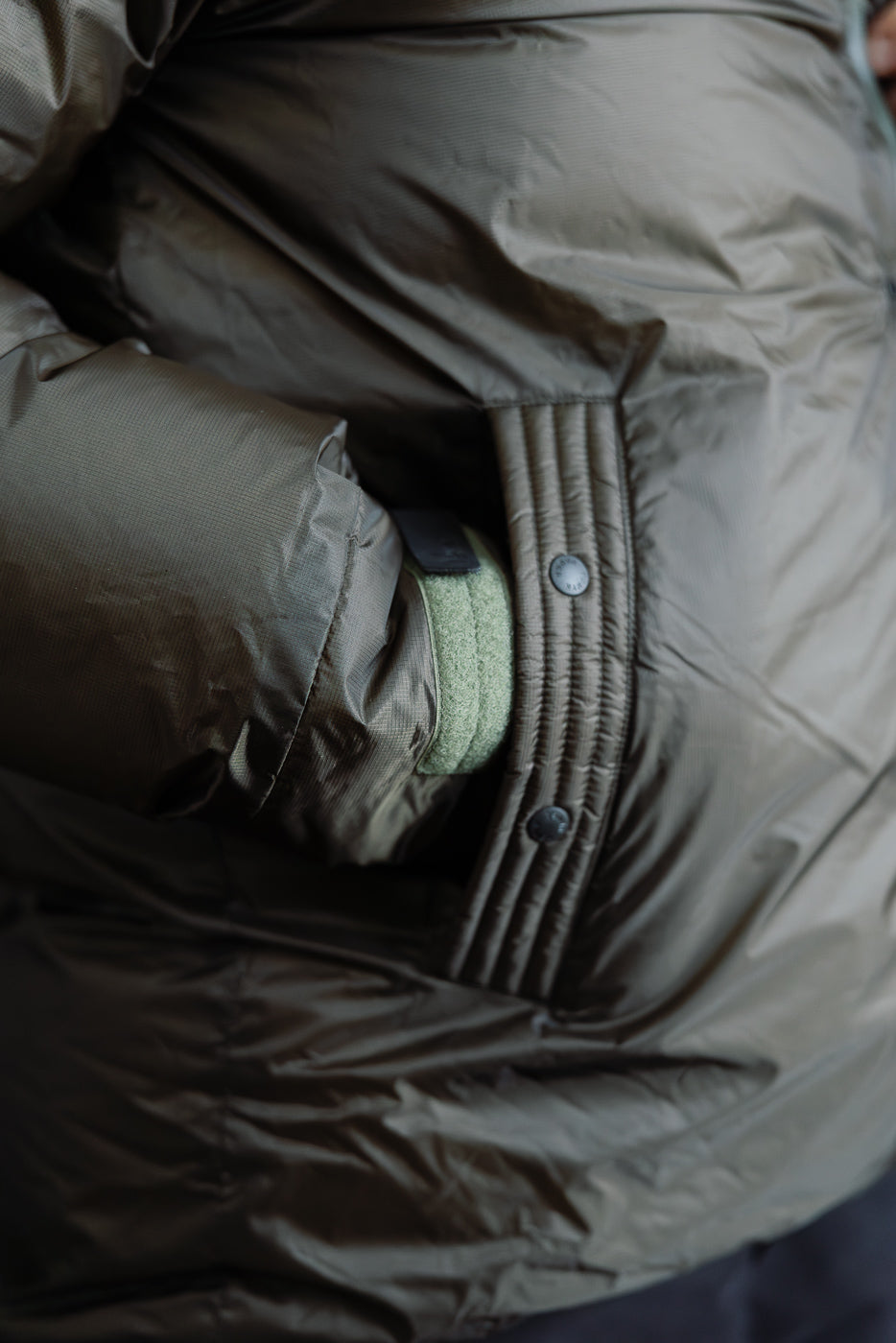 Aurora Light Down Utility Jacket - Khaki