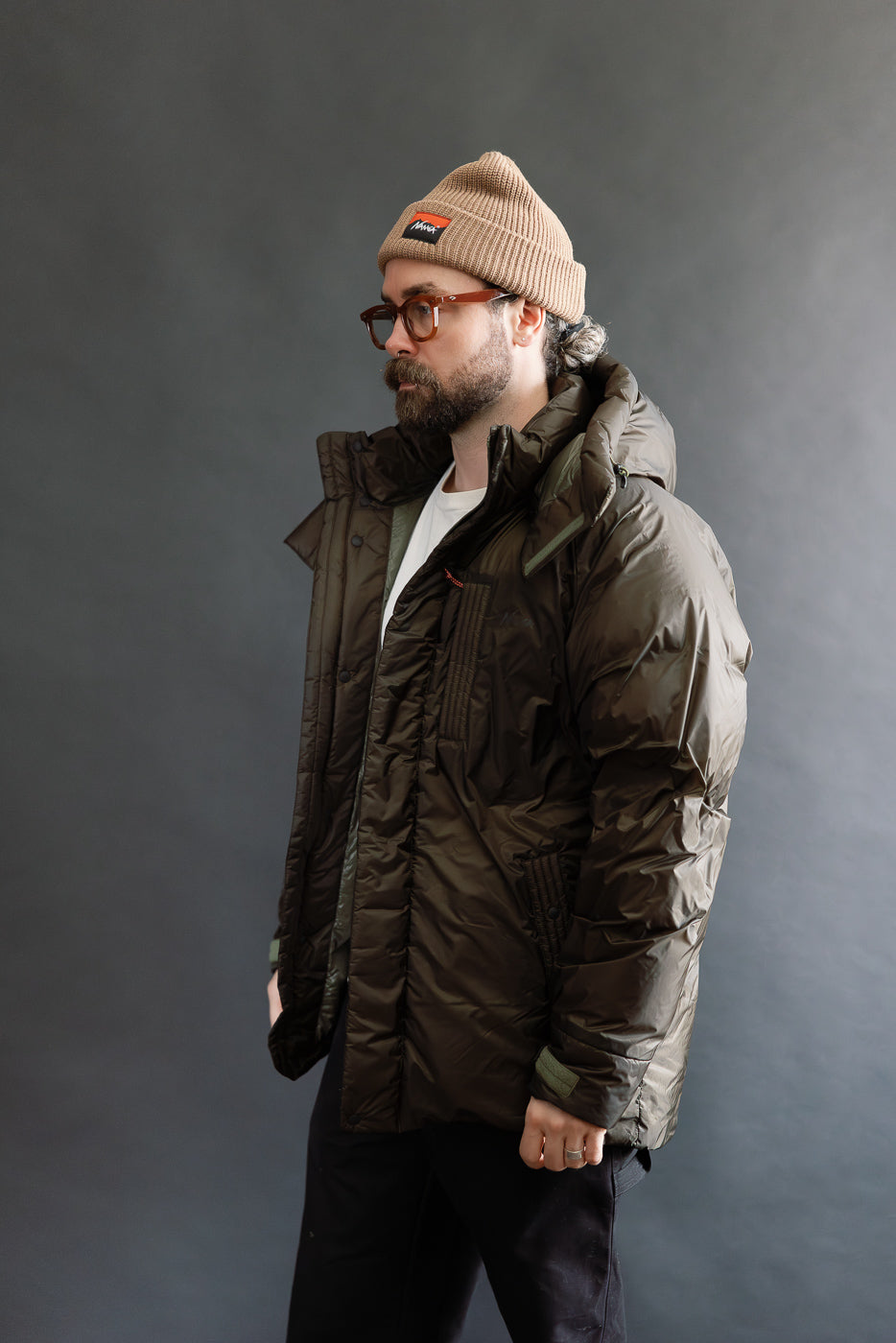 Aurora Light Down Utility Jacket - Khaki