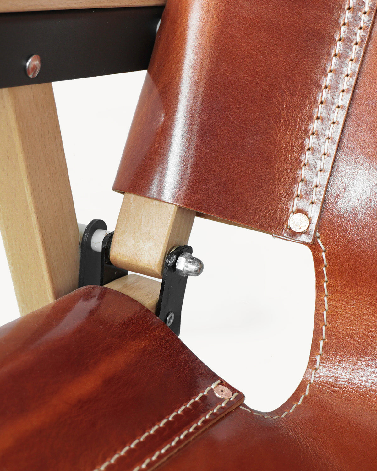 OGL-OD-WD-CHAIR-V2 - 'Only Good Life' Kermit Outdoor Folding Camp Chair - Tan Leather