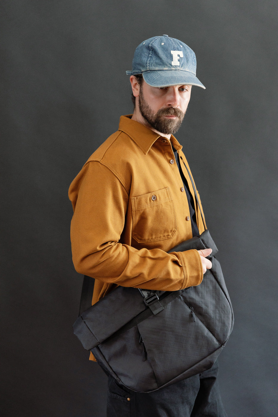 OGL-XTAC-HOBO-BLK - OGL XTAC Roll Top Hobo Bag - Black