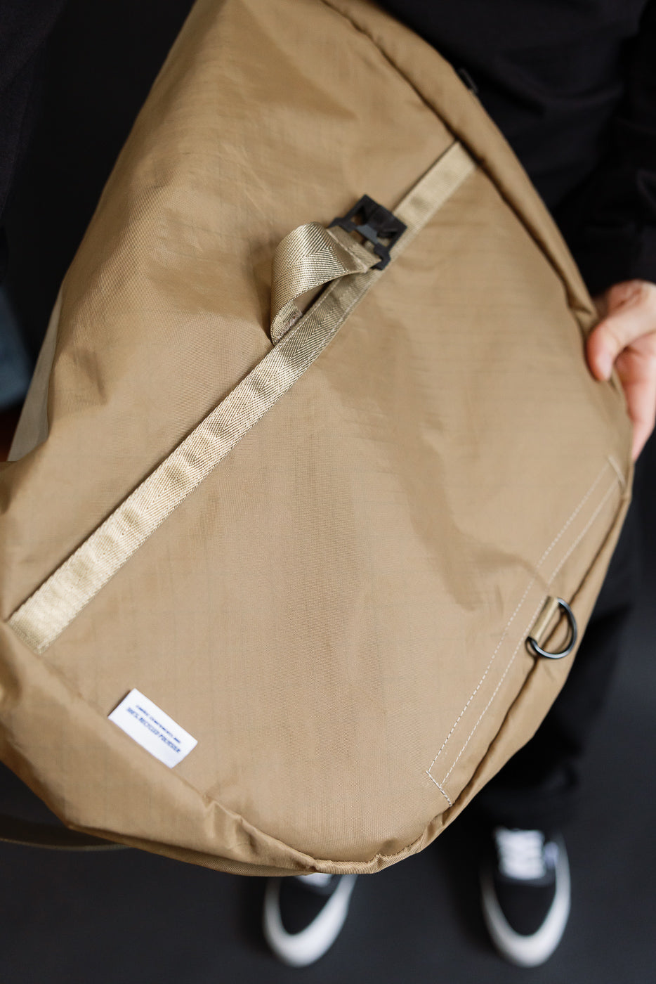 OGL-XTAC-HOBO-BLK - OGL XTAC Roll Top Hobo Bag - Golden Brown