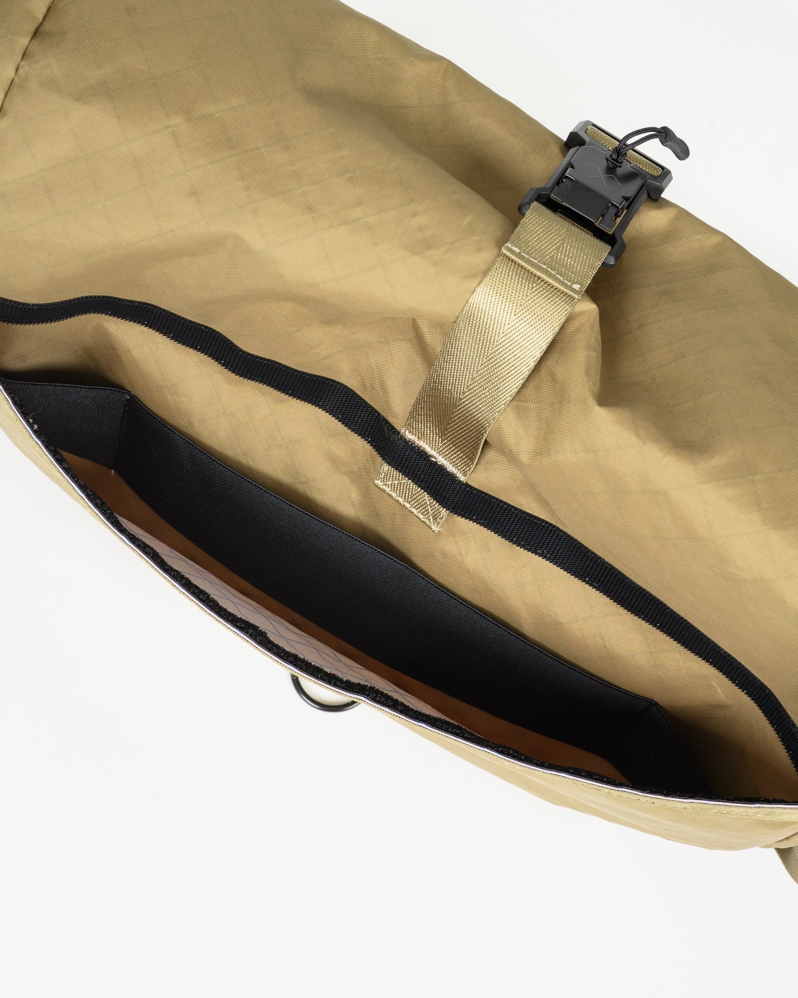 OGL-XTAC-HOBO-BLK - OGL XTAC Roll Top Hobo Bag - Golden Brown